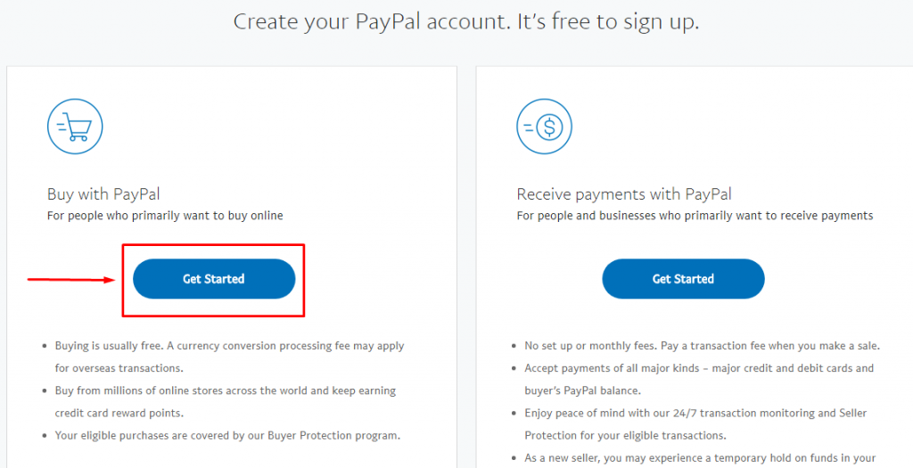 hướng dẫn đăng ký tài khoản paypal